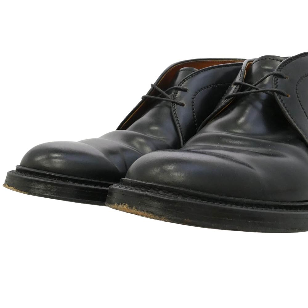 ALDEN オールデン 1340 Leather Soul レザーソウル別注 コードバン チャッカブーツ レザーシューズ ブラック系 8D【中古】 ALDEN オールデン 1340 Leather Soul レザーソウル別注 コードバン