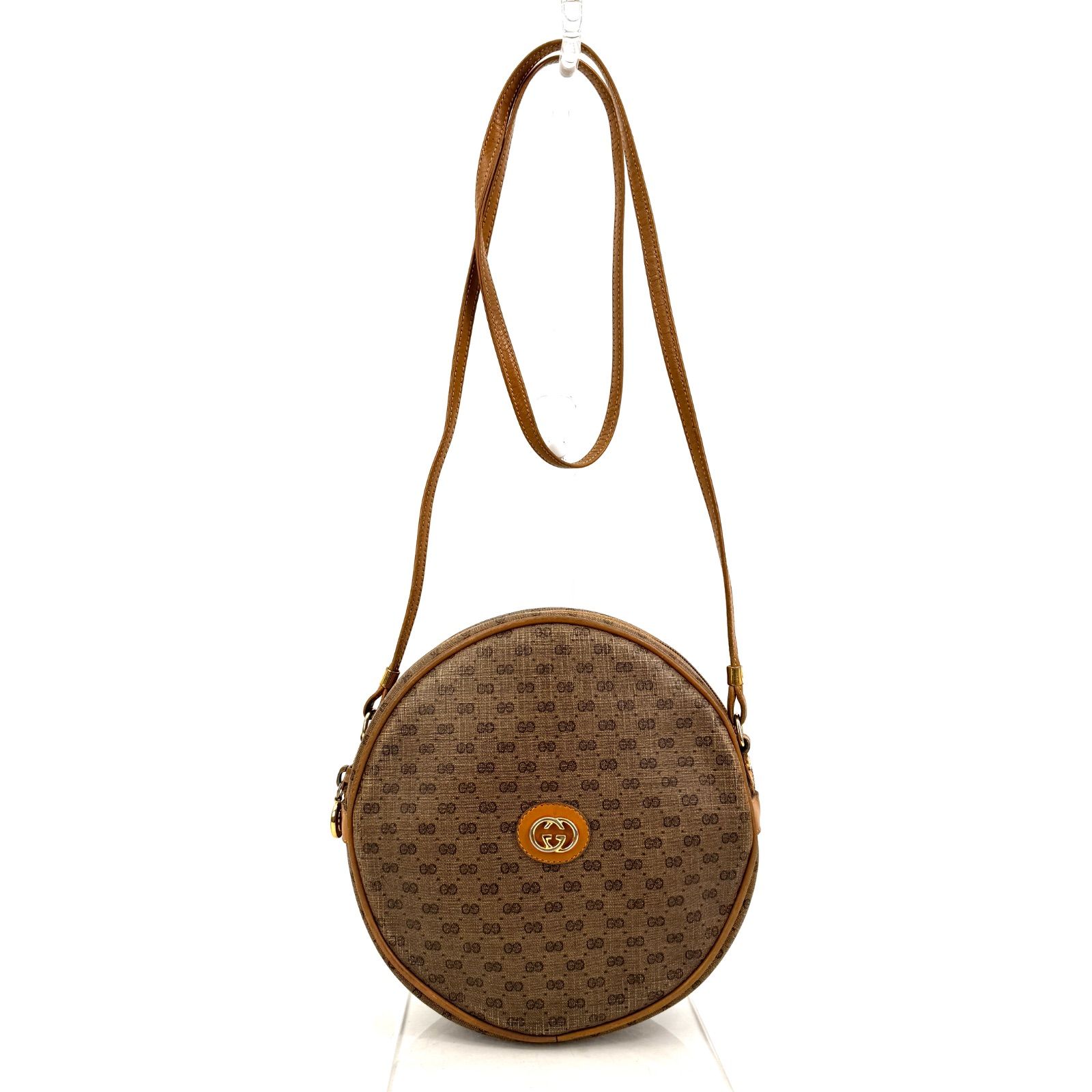 GUCCI オールドグッチ マイクロGG ショルダーバッグ PVC レザー