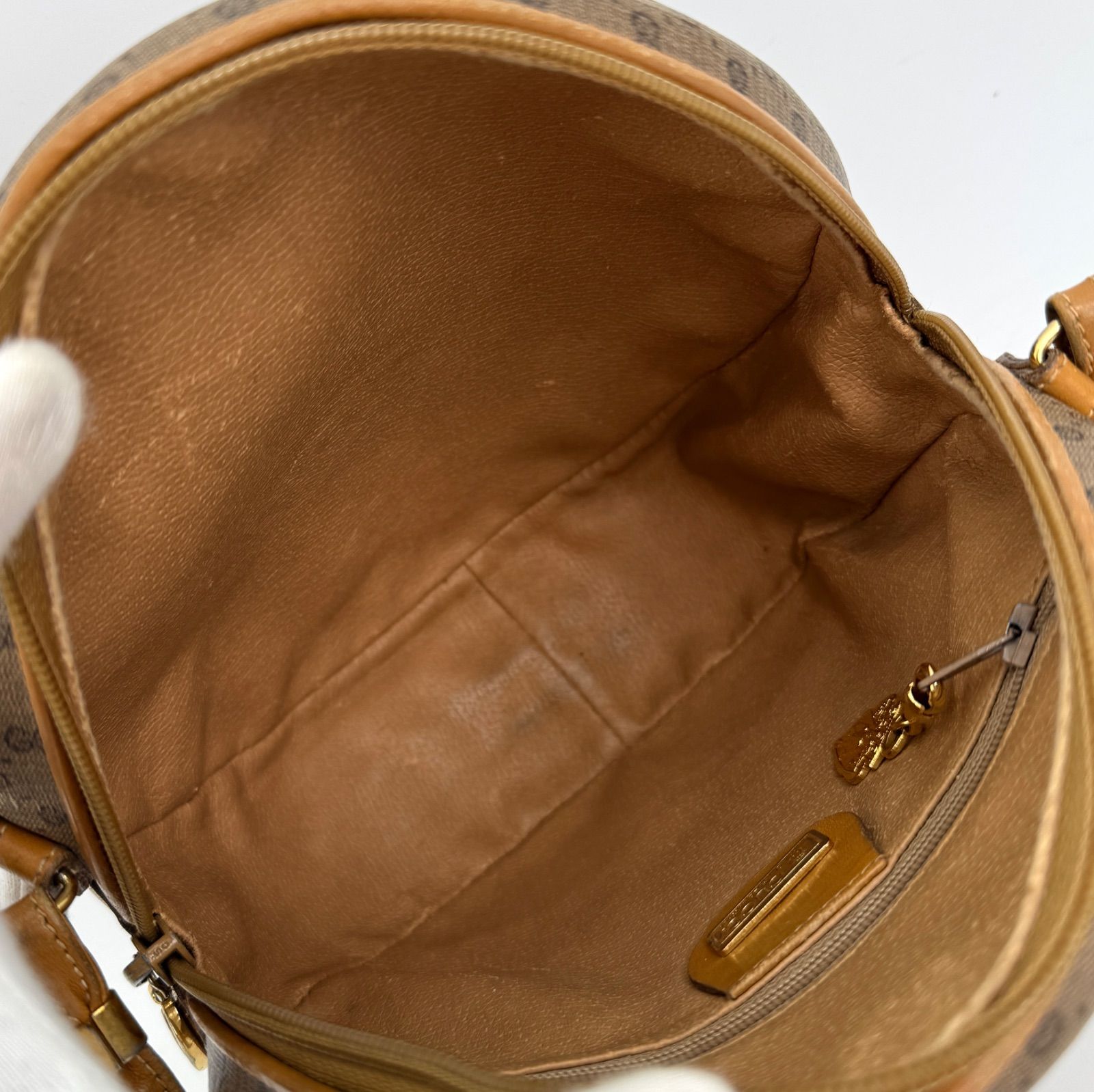 GUCCI オールドグッチ マイクロGG ショルダーバッグ PVC レザー