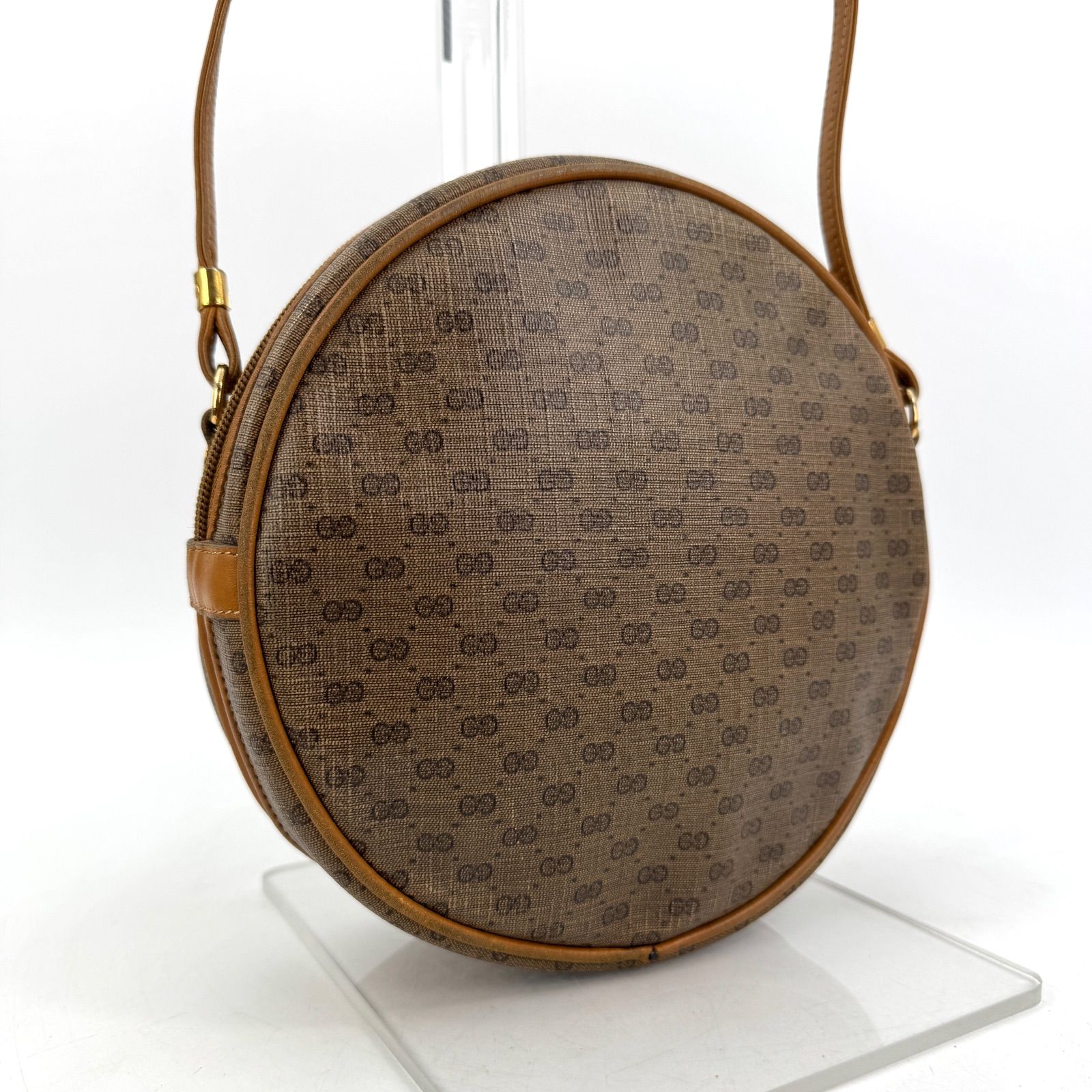GUCCI オールドグッチ マイクロGG ショルダーバッグ PVC レザー