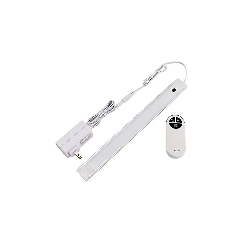 ELPA エルパ LEDバーライト(多目的灯)リモコン付 30cm 昼光色 離れたところ高いところでもON/OFFできる 角度調節可能 ALT-2030RE(D) 1