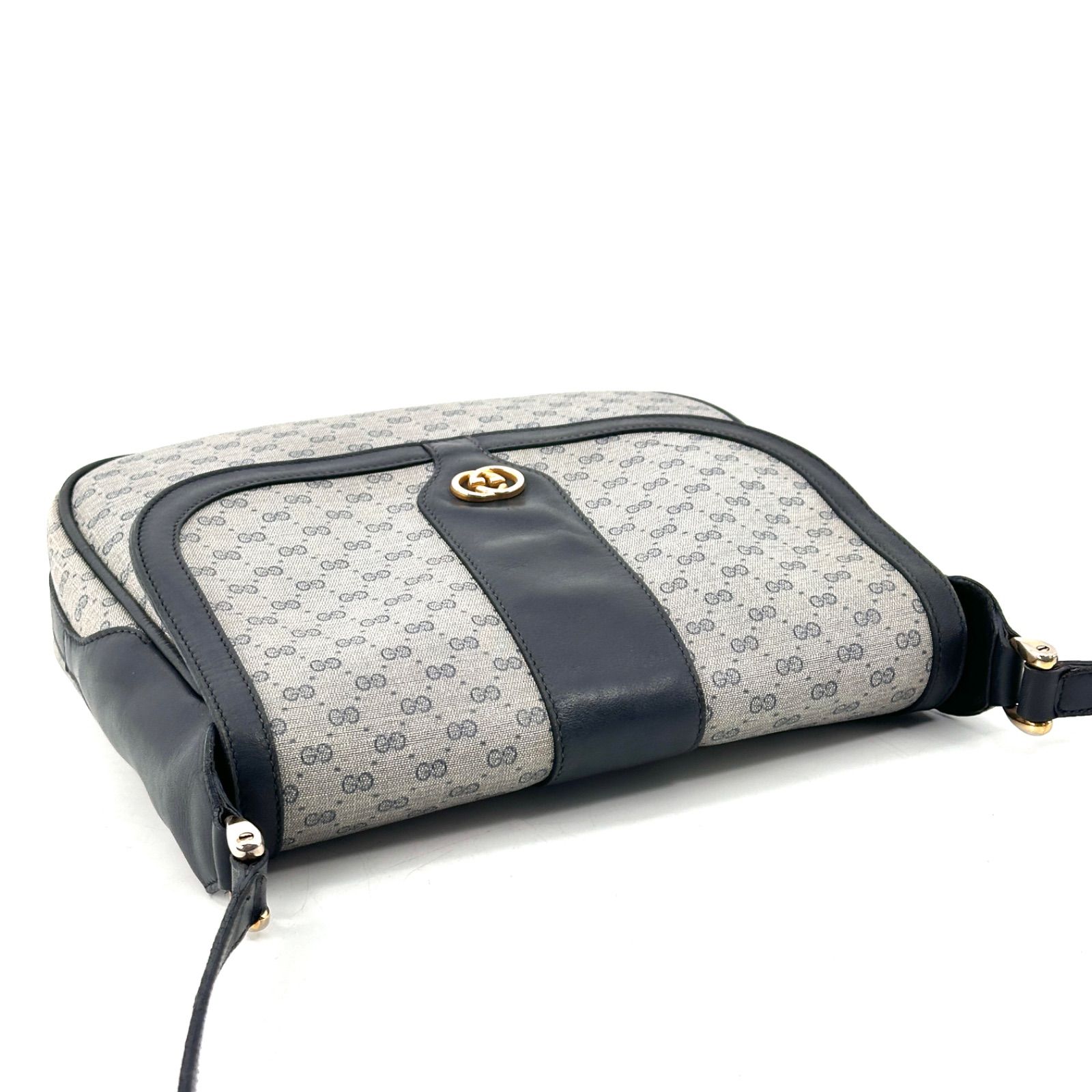 GUCCI オールドグッチ マイクロGG ショルダーバッグ PVC レザー