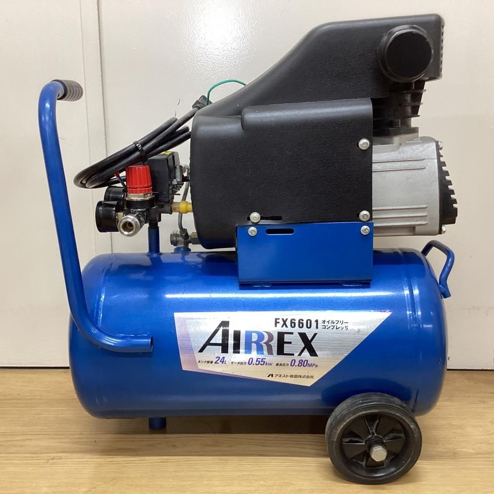 【中古】アネスト岩田 FX6601 オイルフリーコンプレッサー 充填時間約3分20秒 ※商品説明欄必読※ 【202】