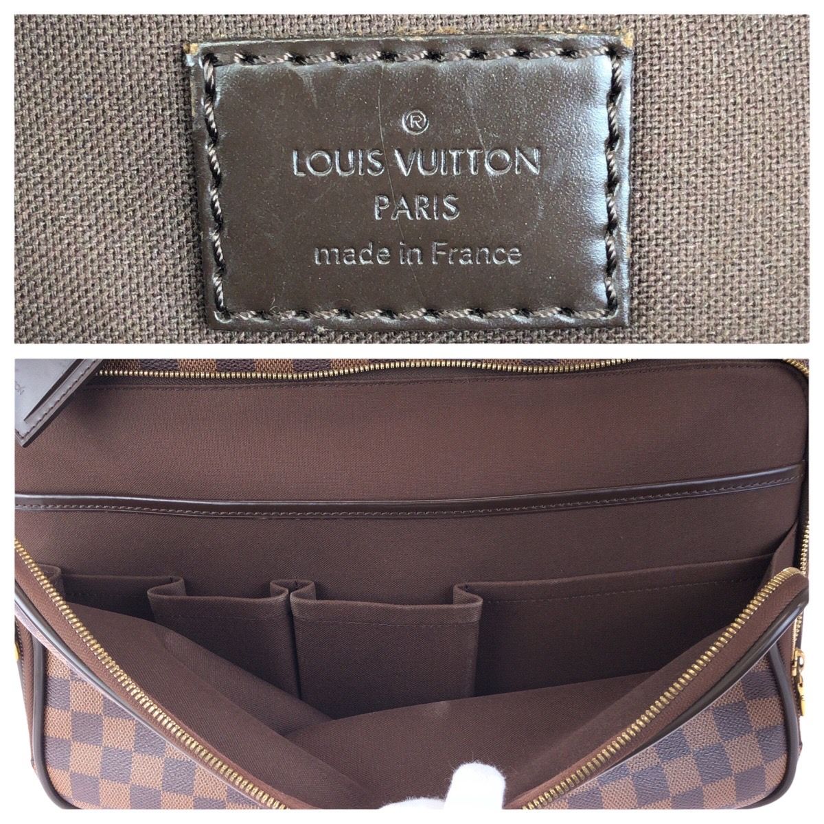 美品 LOUIS VUITTON ルイヴィトン ダミエ エベヌ イカール 2way
