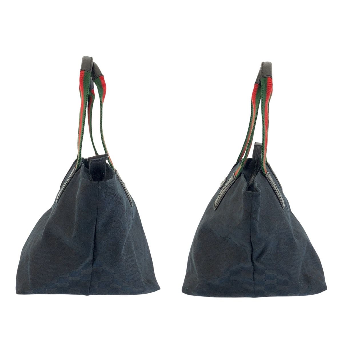 美品 GUCCI グッチ シェリーライン ブラック 黒 GGキャンバス/レザー