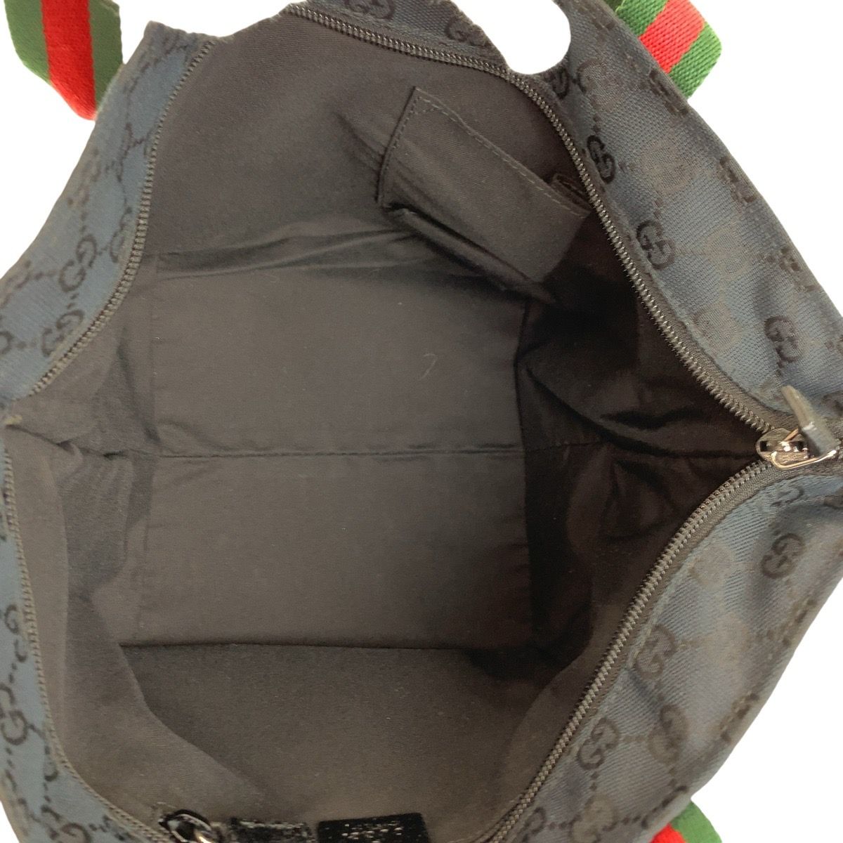 美品 GUCCI グッチ シェリーライン ブラック 黒 GGキャンバス/レザー