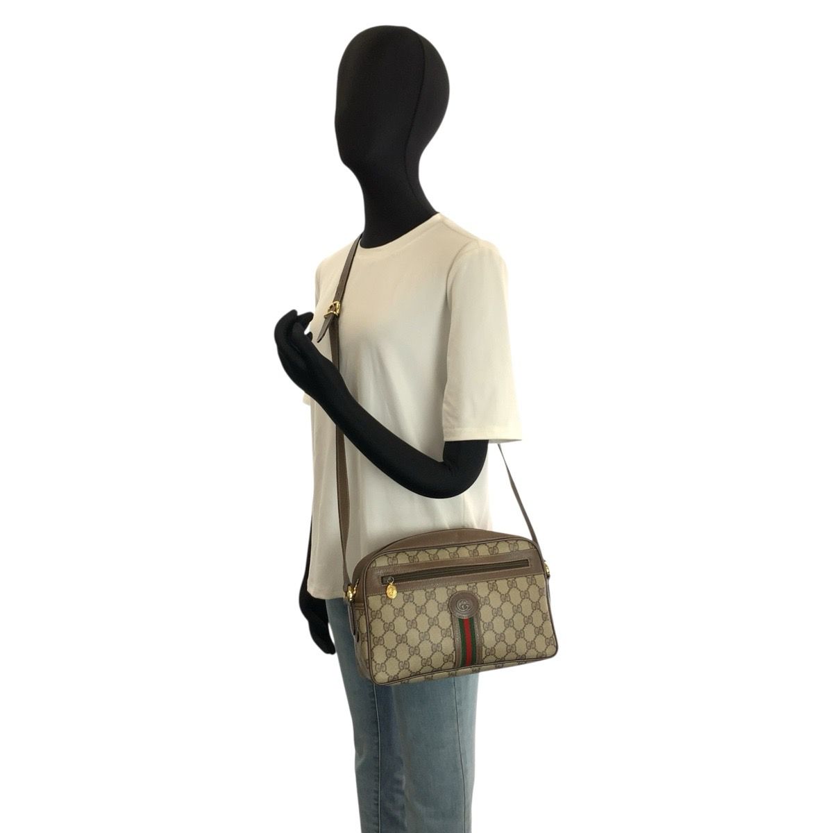 美品 GUCCI グッチ ヴィンテージ シェリーライン GGスプリーム