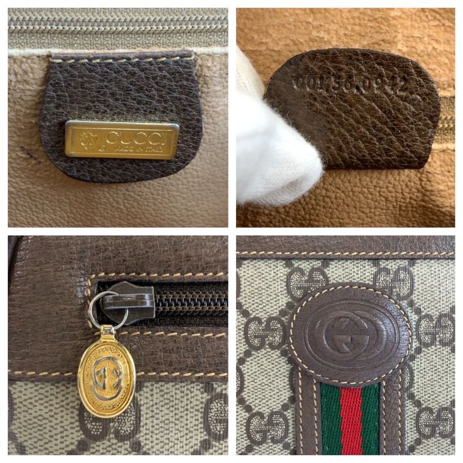 美品 GUCCI グッチ ヴィンテージ シェリーライン GGスプリーム