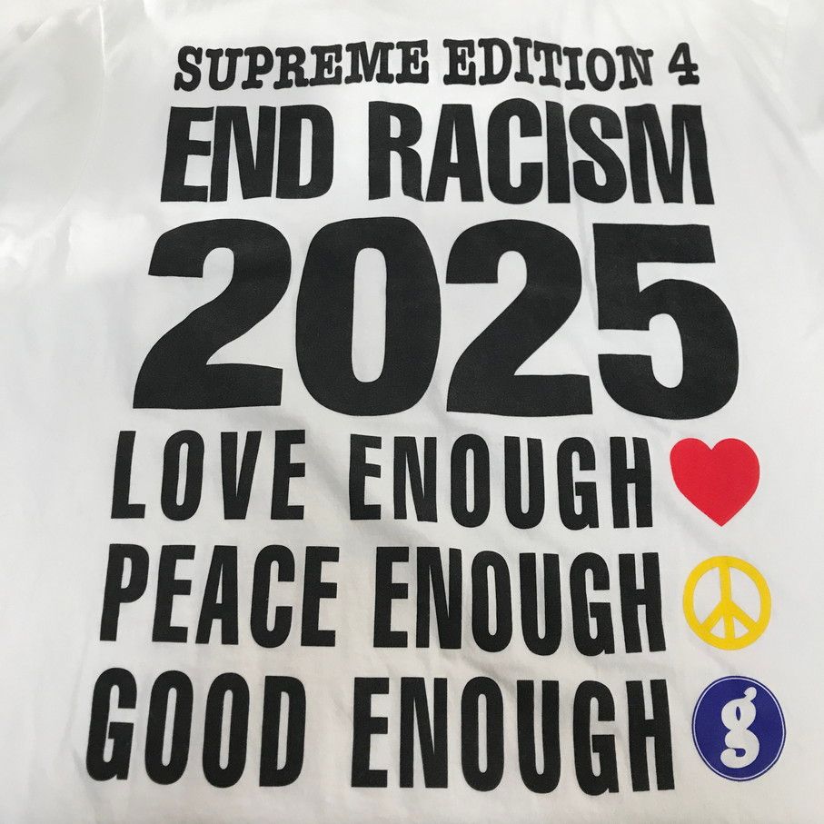 Supreme × GOODENOUGH 25SS End Racism Tee シュプリーム