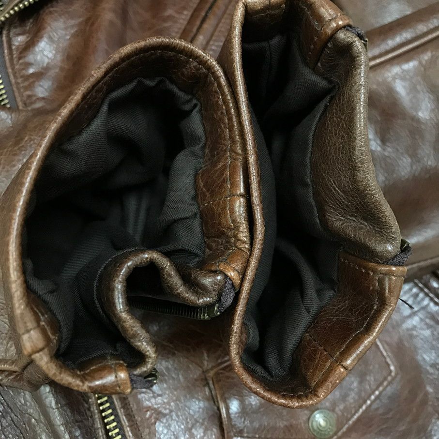 Schott ショット ダブルライダースジャケット レザー 牛革 裏地
