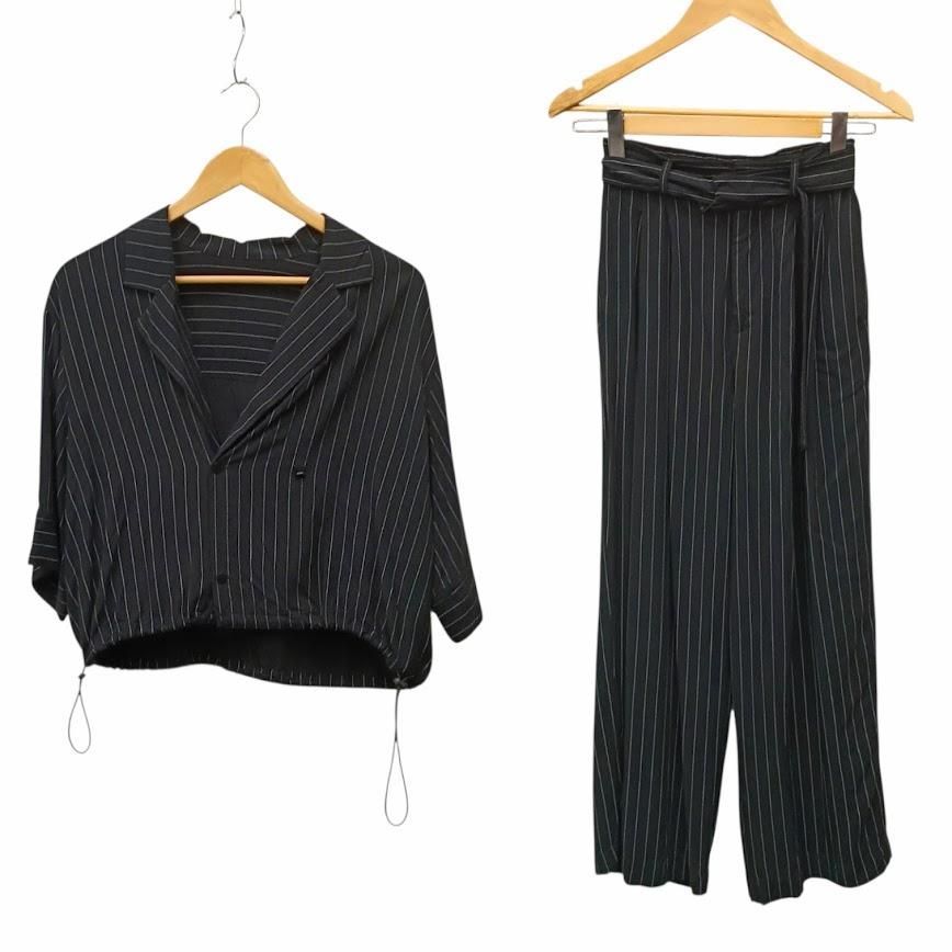 ADAM ET ROPE FEMME アダムエロペ イージーレーヨンクロップドシャツ 