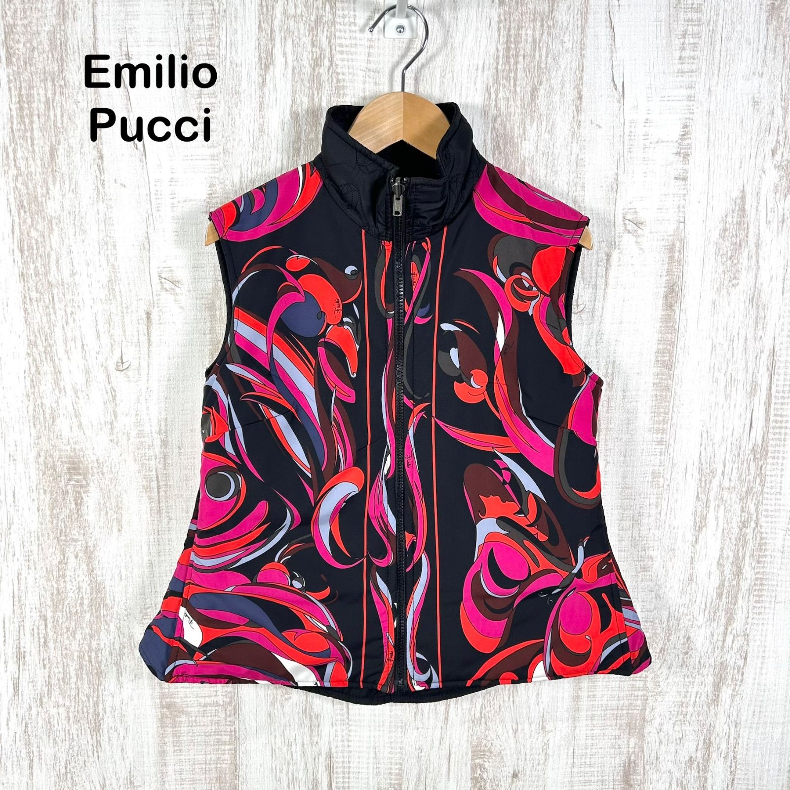 EMILIO PUCCI エミリオプッチ リバーシブル キルティングベスト ピンク