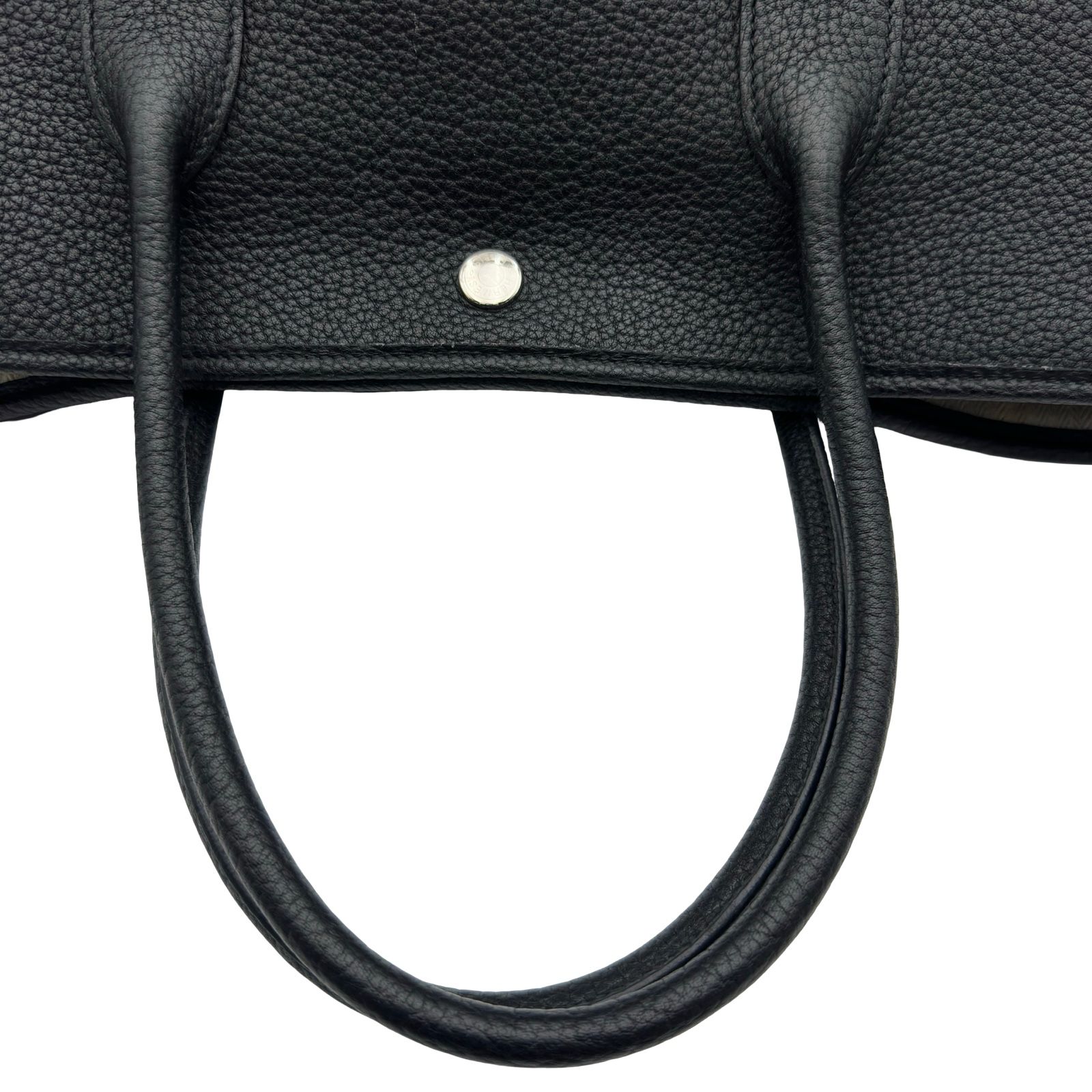 エルメス HERMES ガーデンパーティPM Z刻印 ブラック シルバー金具