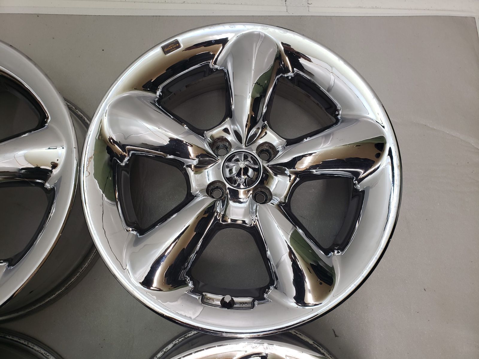 ◎希少良品 WORK Goocars 17in 7j +35 100/4H メッキ状態良 検)bB 