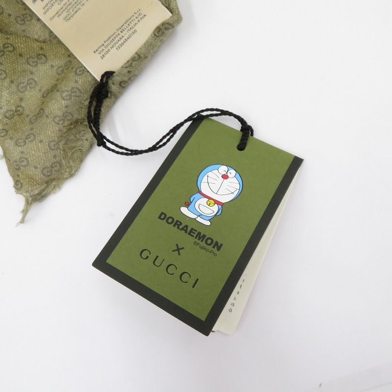 【瀬戸大橋店】 中古 GUCCI | グッチ マフラー  × ドラえもん ストール 654639 4GAAT ブラウン 【135】 瀬戸大橋店】 中古 GUCCI | グッチ マフラー × ドラえもん ストール