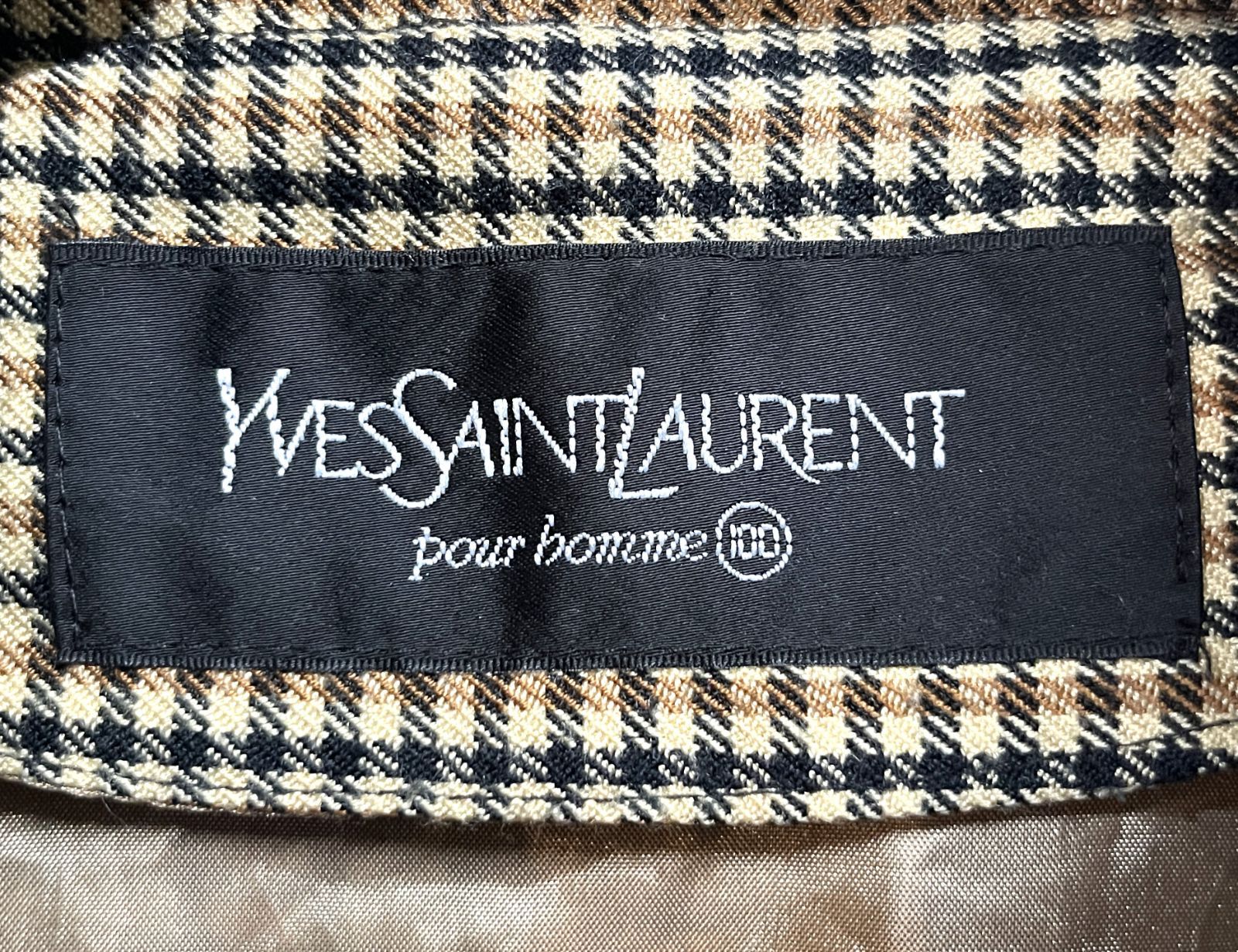 80s ヴィンテージ YVES SAINT LAURENT｜イヴサンローラン チェック