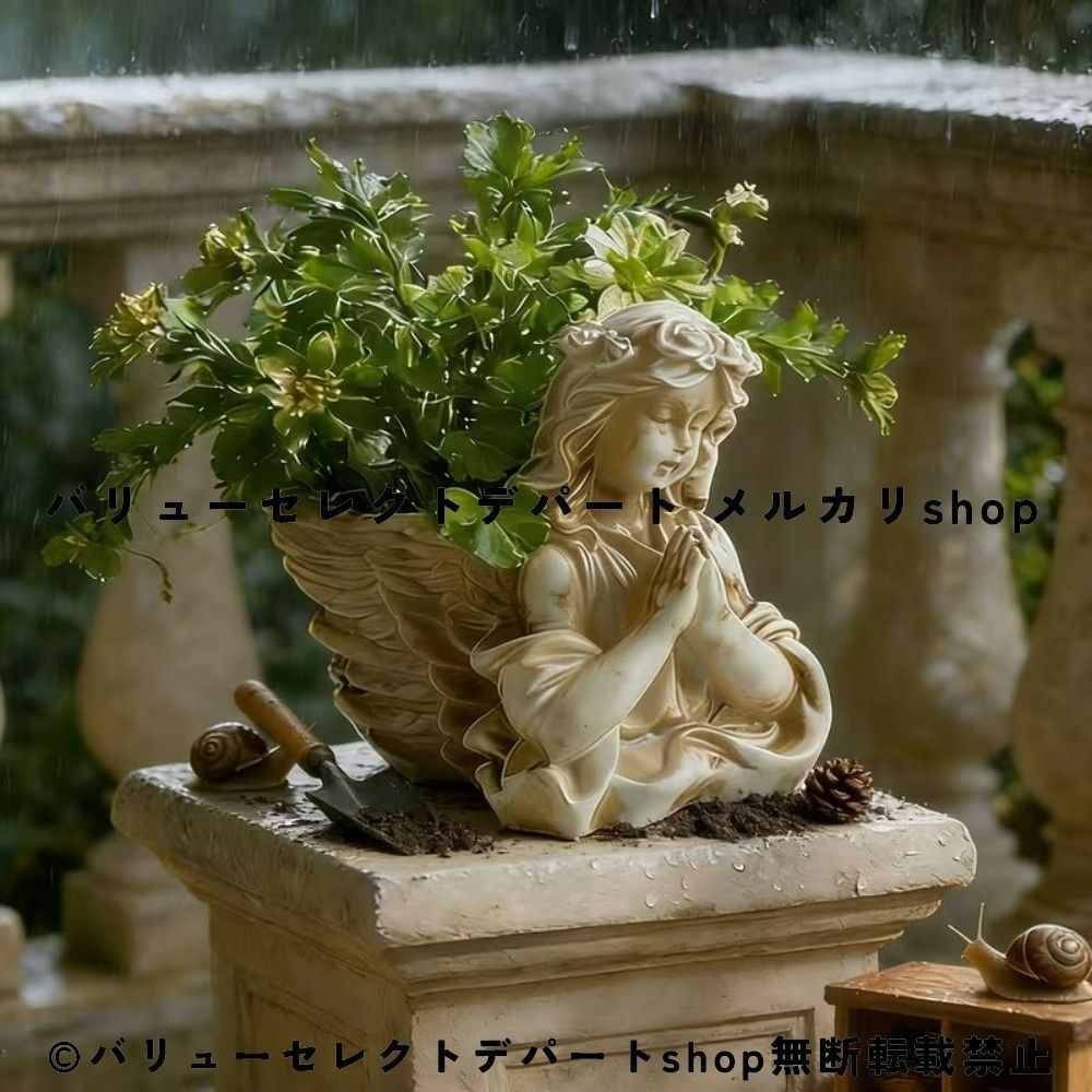プランター ガーデンオブジェ 天使 ヨーロッパ風 エンジェル