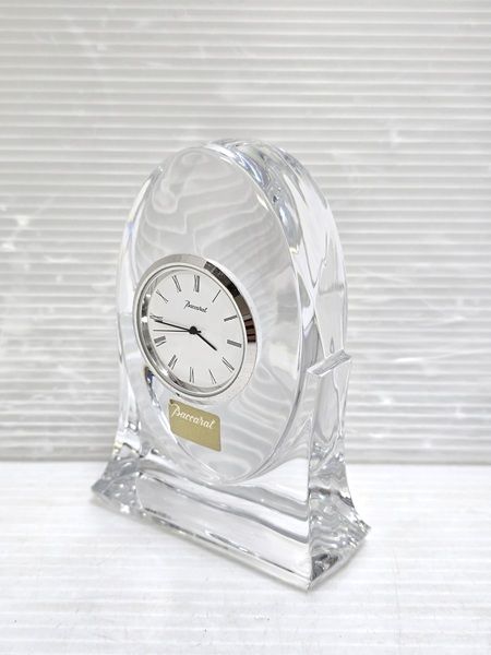 中古品】 バカラ Baccarat トランキリティクロッククリア 置き時計