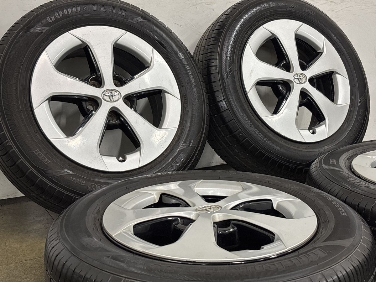程度良好品】トヨタ 30 プリウス 後期 純正 15in 6J +45 PCD100