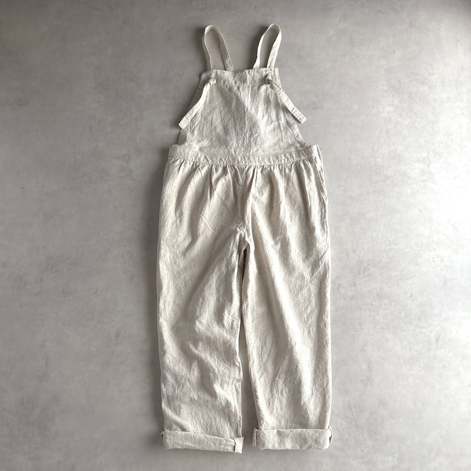 美品 / nest Robe ネストローブ / リネン100% サロペットパンツ
