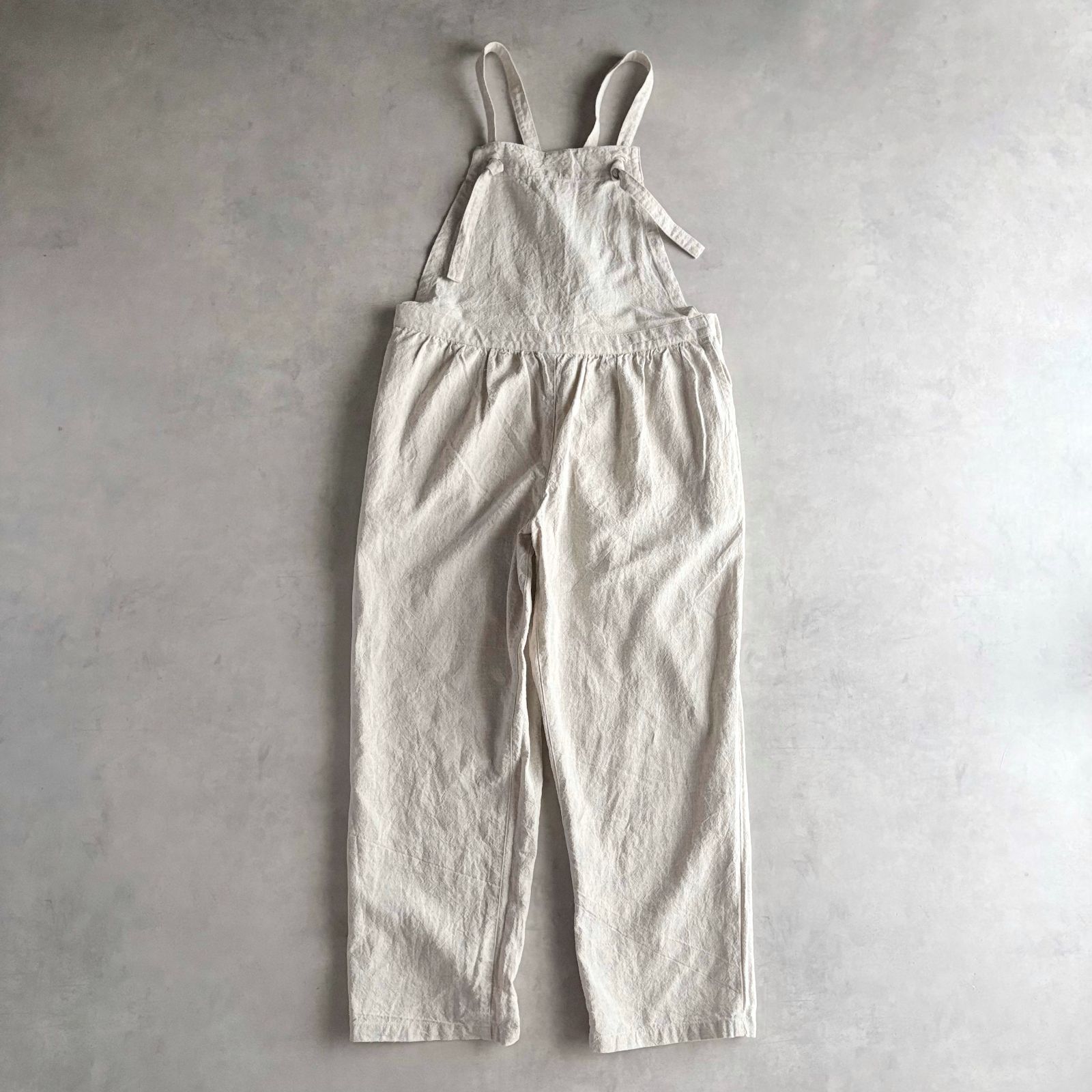 ✨完売モデル nest Robe リネン100% サロペット 日本製 上質素材 美品 / nest Robe ネストローブ / リネン100% サロペットパンツ