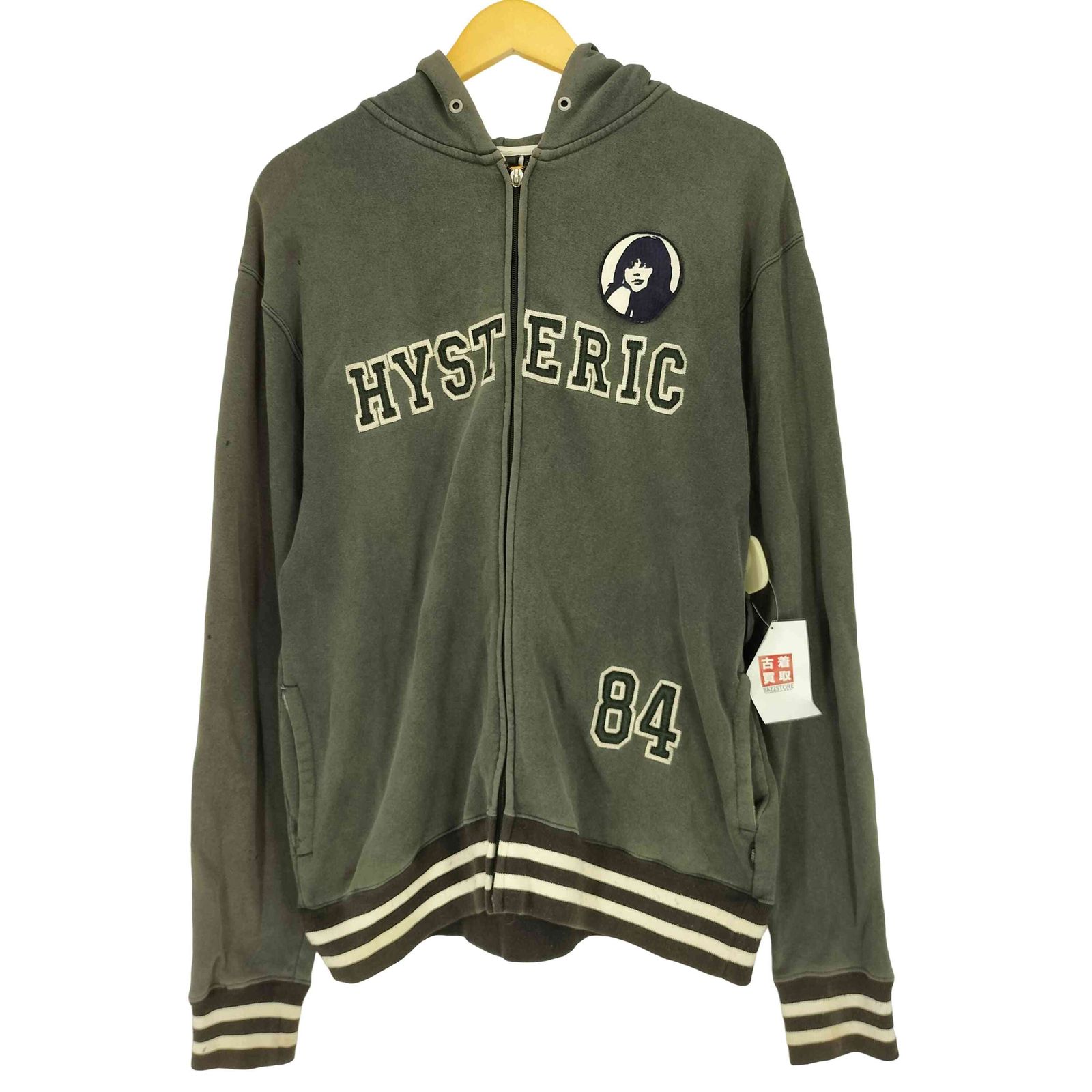 Hysteric Glamour ジップアップジャケット　ガールワッペン ヒステリックグラマー HYSTERIC GLAMOUR 90S~00S ガールワッペン