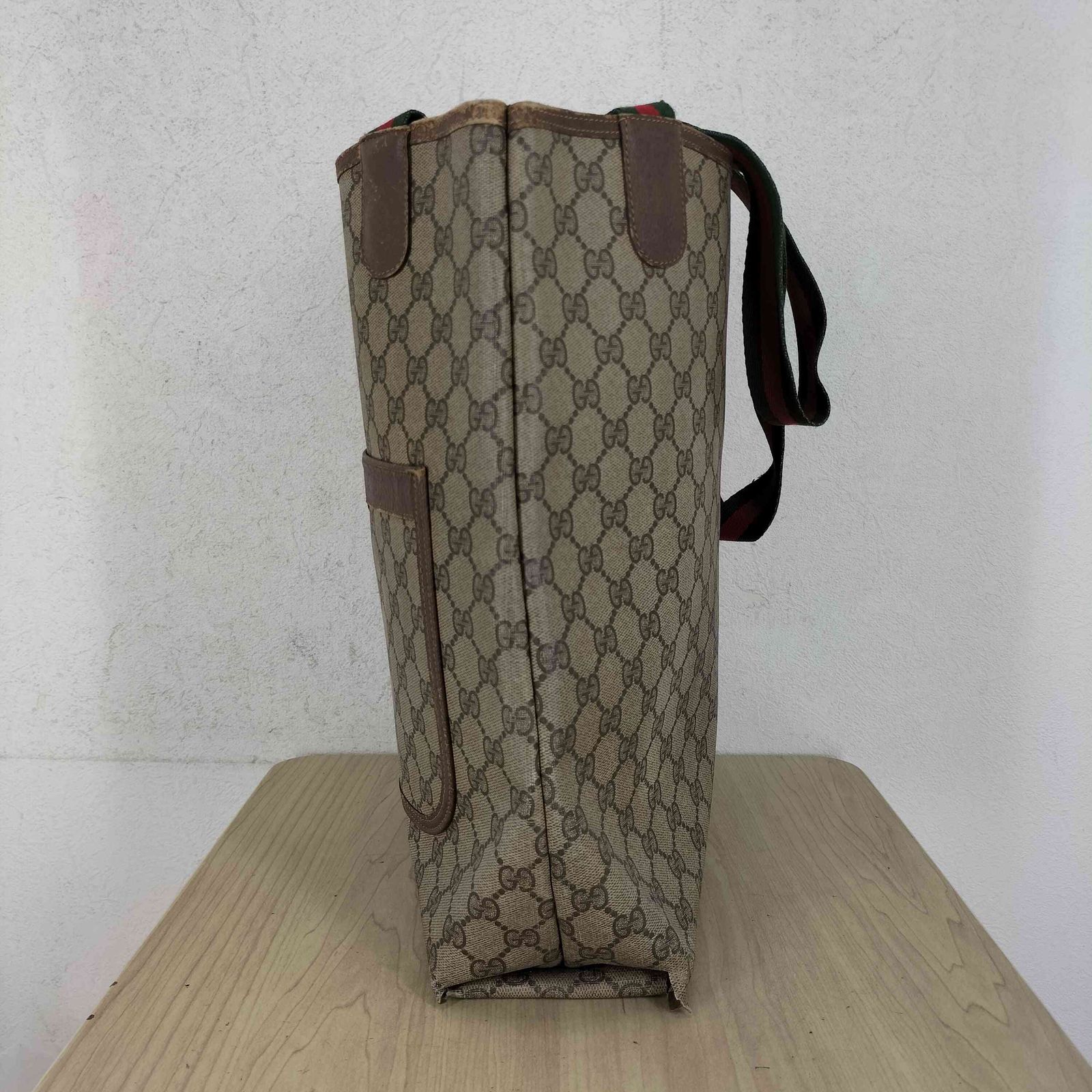 グッチ GUCCI オールド GGスプリーム シェリーライン トートバッグ old