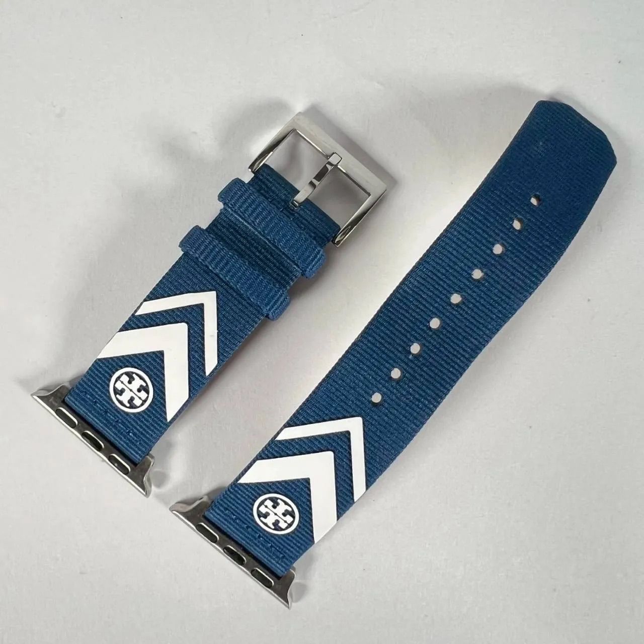 K-62 Tory Burch トリーバーチ シェブロン Apple Watch バンド ベルト 38mm/40mm/41mm42mm ネイビー TBS0043 アップルウォッチ アクセサリー 264315209 7-5