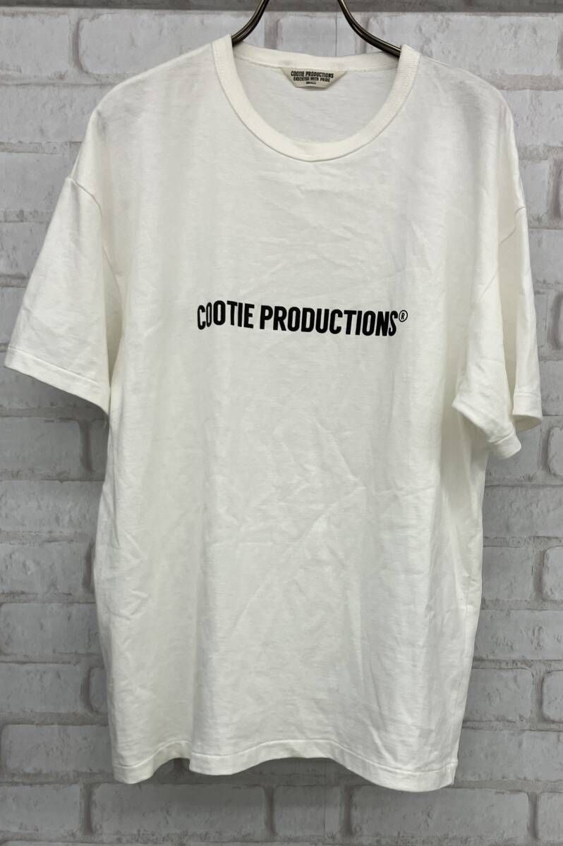 COOTIE PRODUCTIONS 半袖Tシャツ クーティープロダクションズ クルーネック  ロゴTシャツ ホワイト size S