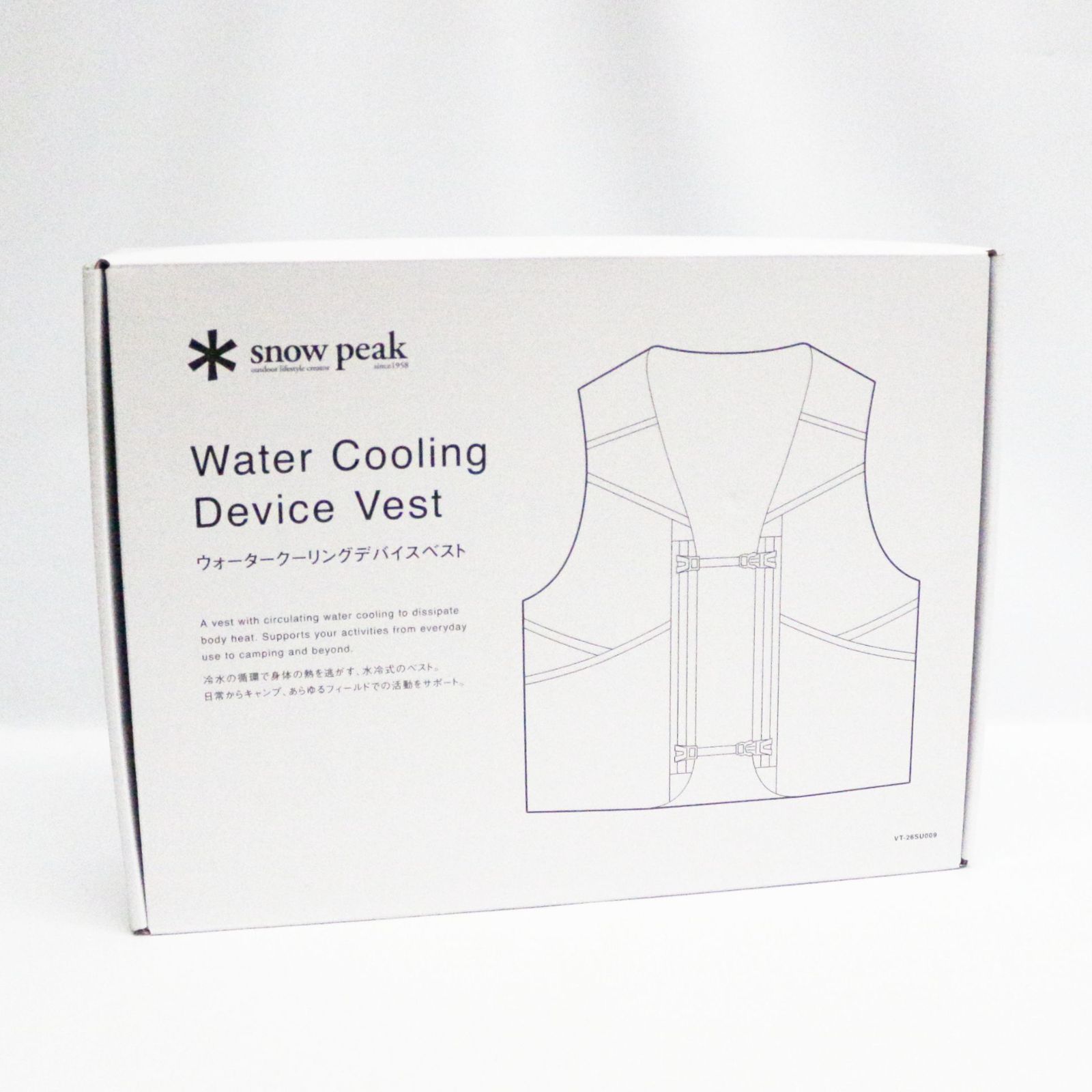 新品】SNOW PEAK Water Cooling Device Vest VT-26SU009 - メルカリ