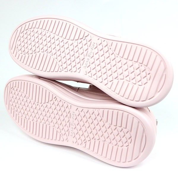 超美品　Acne Studios アクネ　ヌバック　スニーカー　ベルクロ　ピンク Acne Studios 銀座店 アクネ ストゥディオズ 未使用 ベルクロ