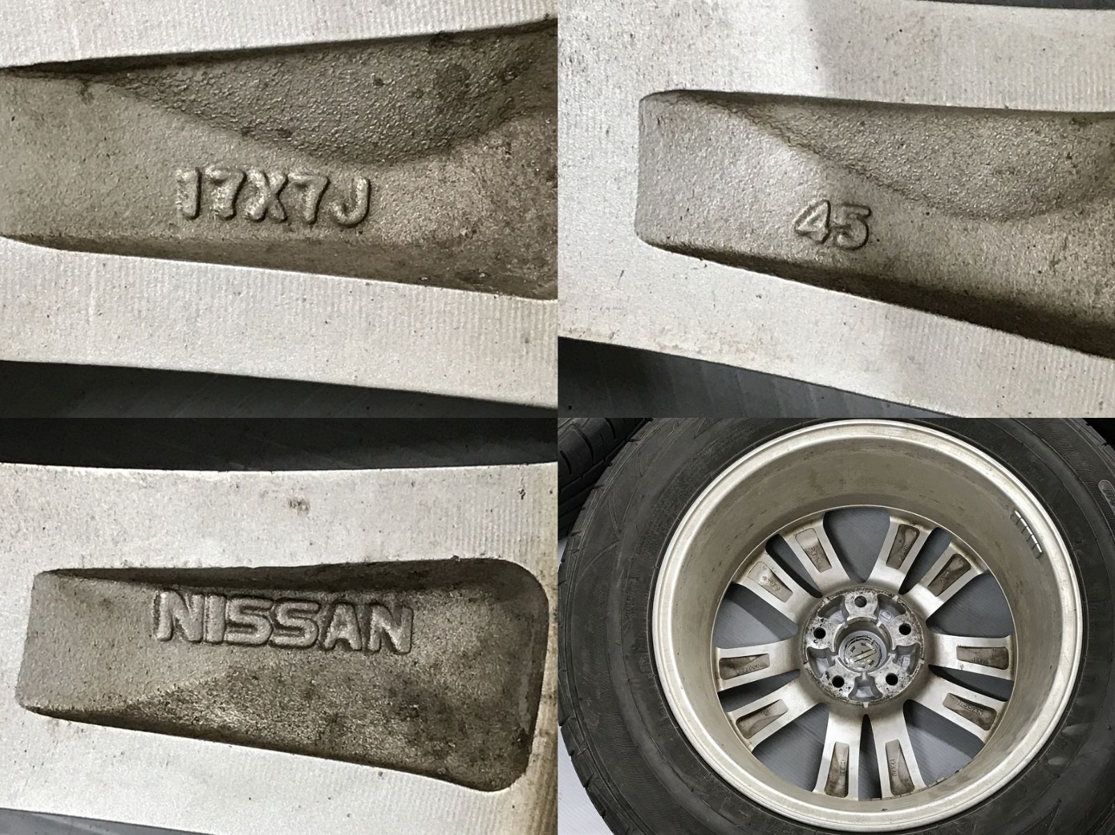◎エクストレイル純正セット すぐ使えます 国産 溝有 FALKEN 225/65R17