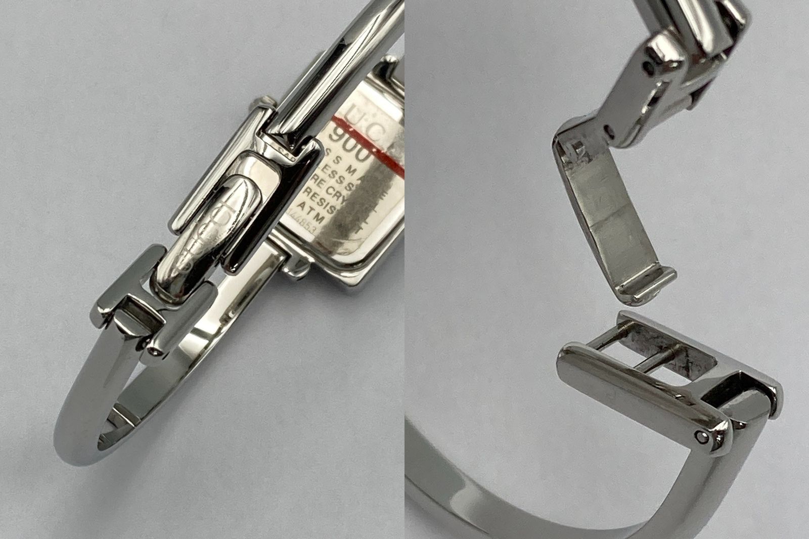 GUCCI グッチ バングルウォッチ スクエア クォーツ 1900L 中古 D4