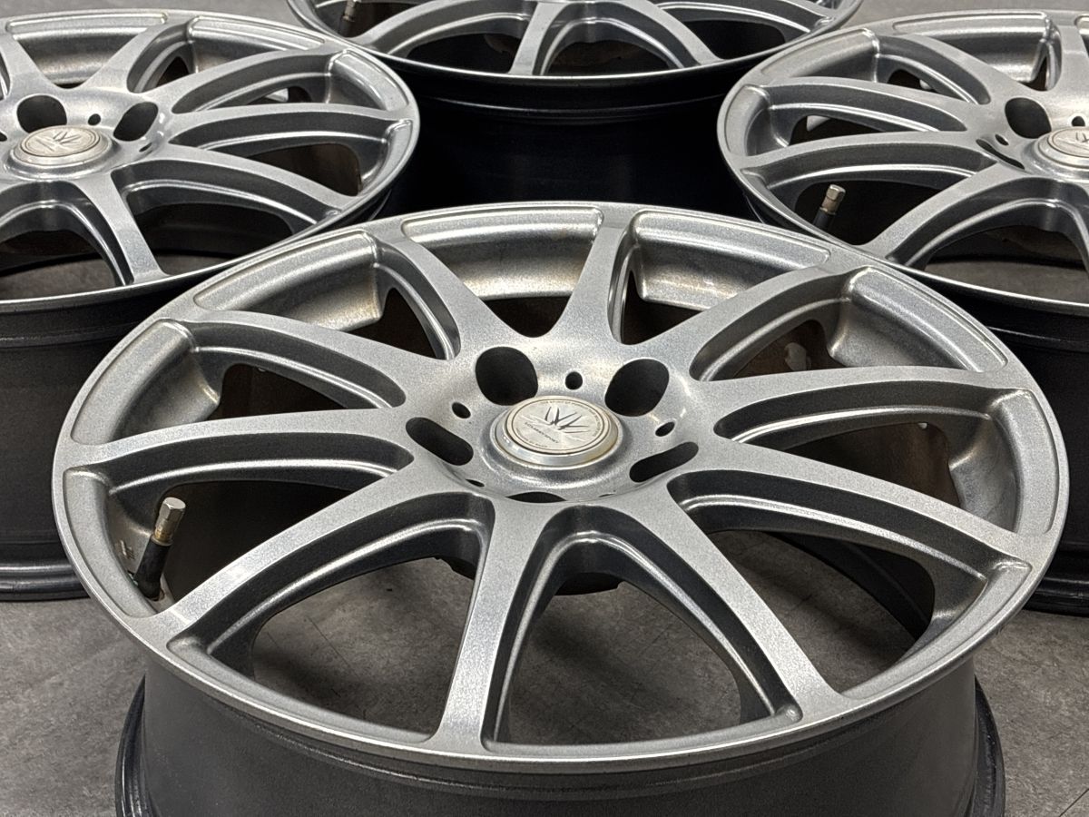 良好品】ロクサーニ スポーツ 17in 7J +48 PCD114.3 4本 ノア プリウス