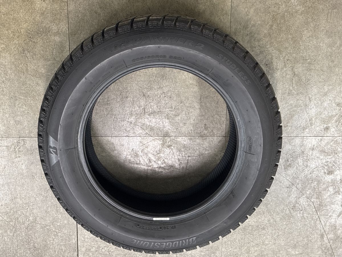バリ溝】ブリヂストン アイスパートナー2 205/60R16 4本 ノア