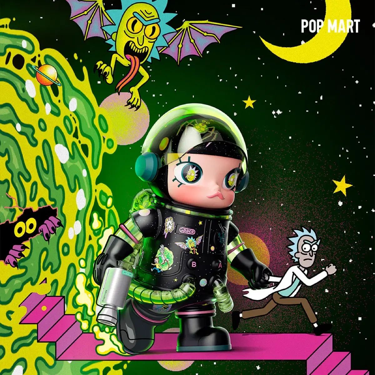 POP MART MOLLY SPACE - MEGA (Japan) 100% 400% Series Space Mart