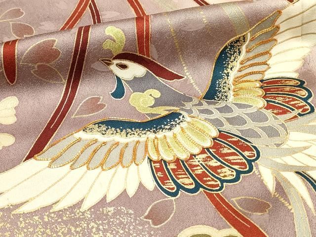平和屋着物○豪華黒留袖 駒刺繍 花菱唐草文 金彩 正絹 逸品 CABB4577yc
