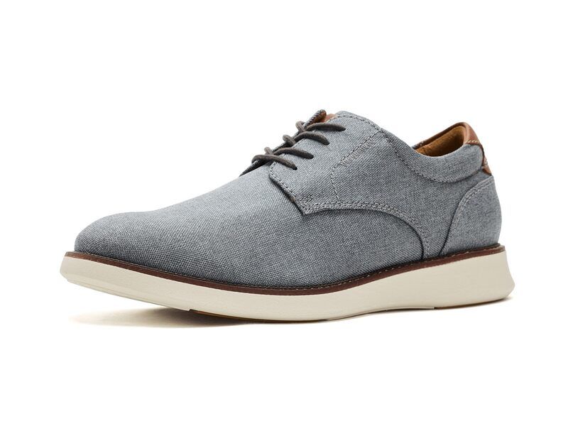 フローシャイム メンズ シューズ オックスフォード Florsheim Launch Canvas Plain Toe Oxford Gray グレー