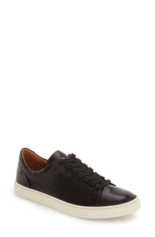 フライ レディース シューズ スニーカー Frye Ivy Low Top Sneaker Black Leather ブラック