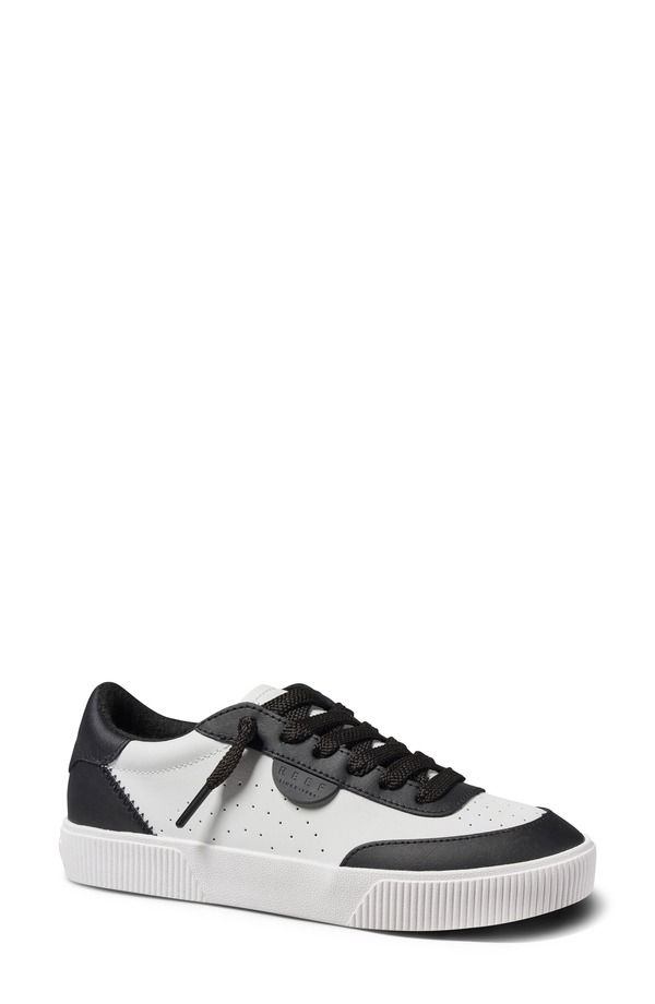 リーフ レディース シューズ スニーカー Reef Lay Day Seasneaker Black White Leather ホワイト