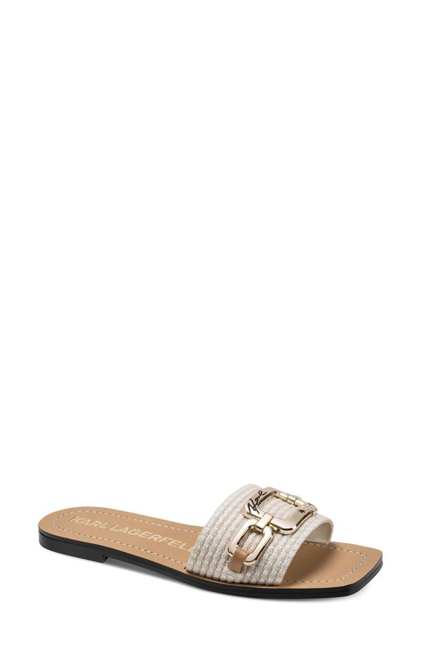 カール ラガーフェルド レディース シューズ サンダル KARLAGERFELD PARIS Marzella Slide Sandal Cream クリーム