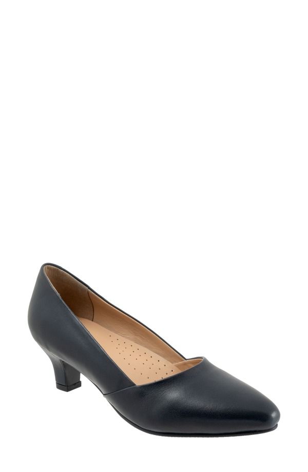 トロッターズ レディース シューズ ヒール Trotters Kylie Kitten Heel Pump Navy ネイビー