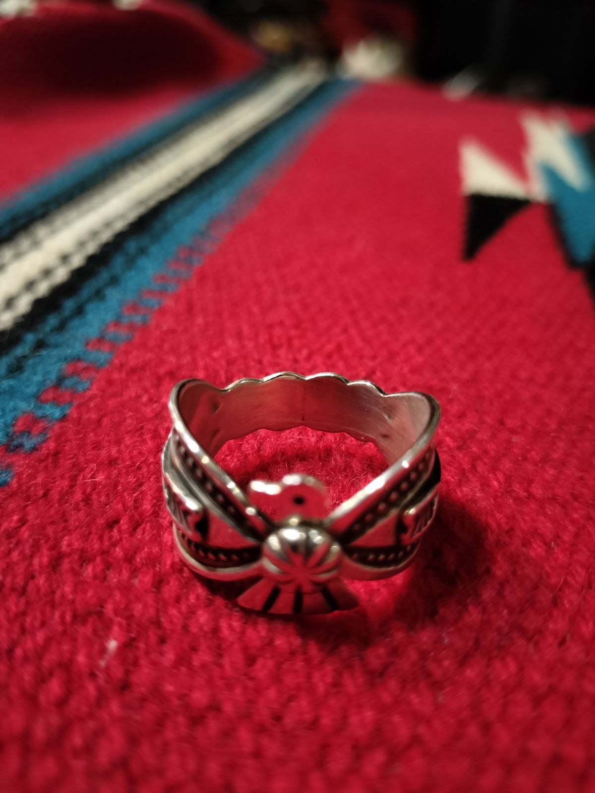 D.Cadman ナバホ　リング　サンダーバード 20号　インディアンジュエリー インディアンジュエリー DARRELL CADMAN 「Thunderbird Arrow」 リング