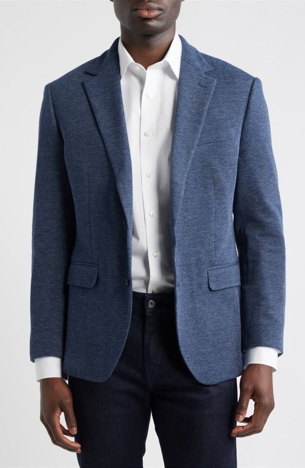 ボノボス メンズ アウター ジャケット・ブルゾン ウール コート Bonobos Jetsetter Trim Fit Stretch Wool Sport Coat Navy With Flaps