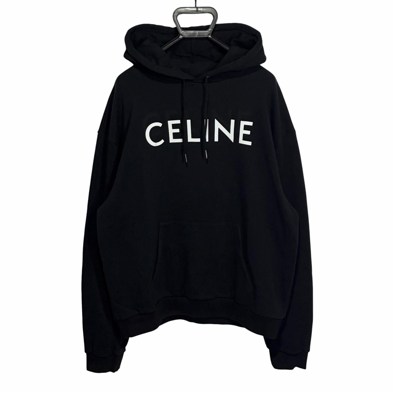 CELINE/XL /ブラック /フロントロゴルーズフーディ /型番2Y321670Q