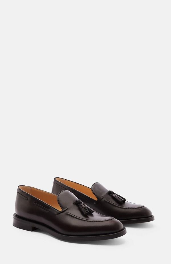 スカロッソ メンズ シューズ ローファー SCAROSSO William Loafers Brown Calf ブラウン