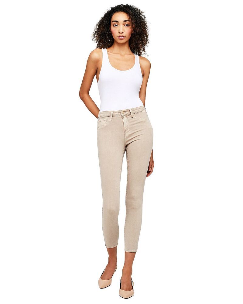 ラジャンス レディース ボトムス デニムパンツ ジーンズ LAGENCE Margot High Rise Skinny Jeans Biscuit｜詳細画像