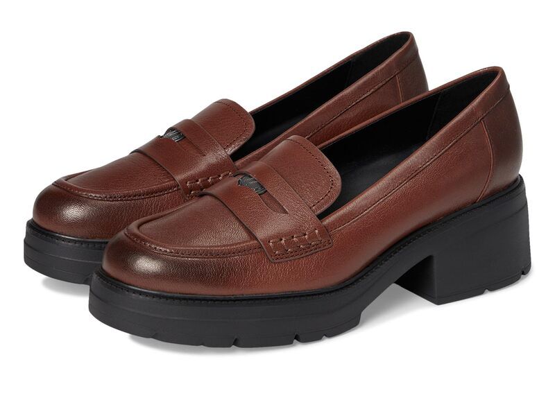 ナチュライザー レディース シューズ スリッポン・ローファー Naturalizer Lumos Cappuccino Croco Leather