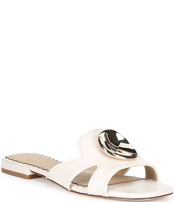 アントニオ メラーニ レディース シューズ パンプス プリント サンダル レザー Antonio Melani Ramie Lizard Print Leather Ornamented Flat S