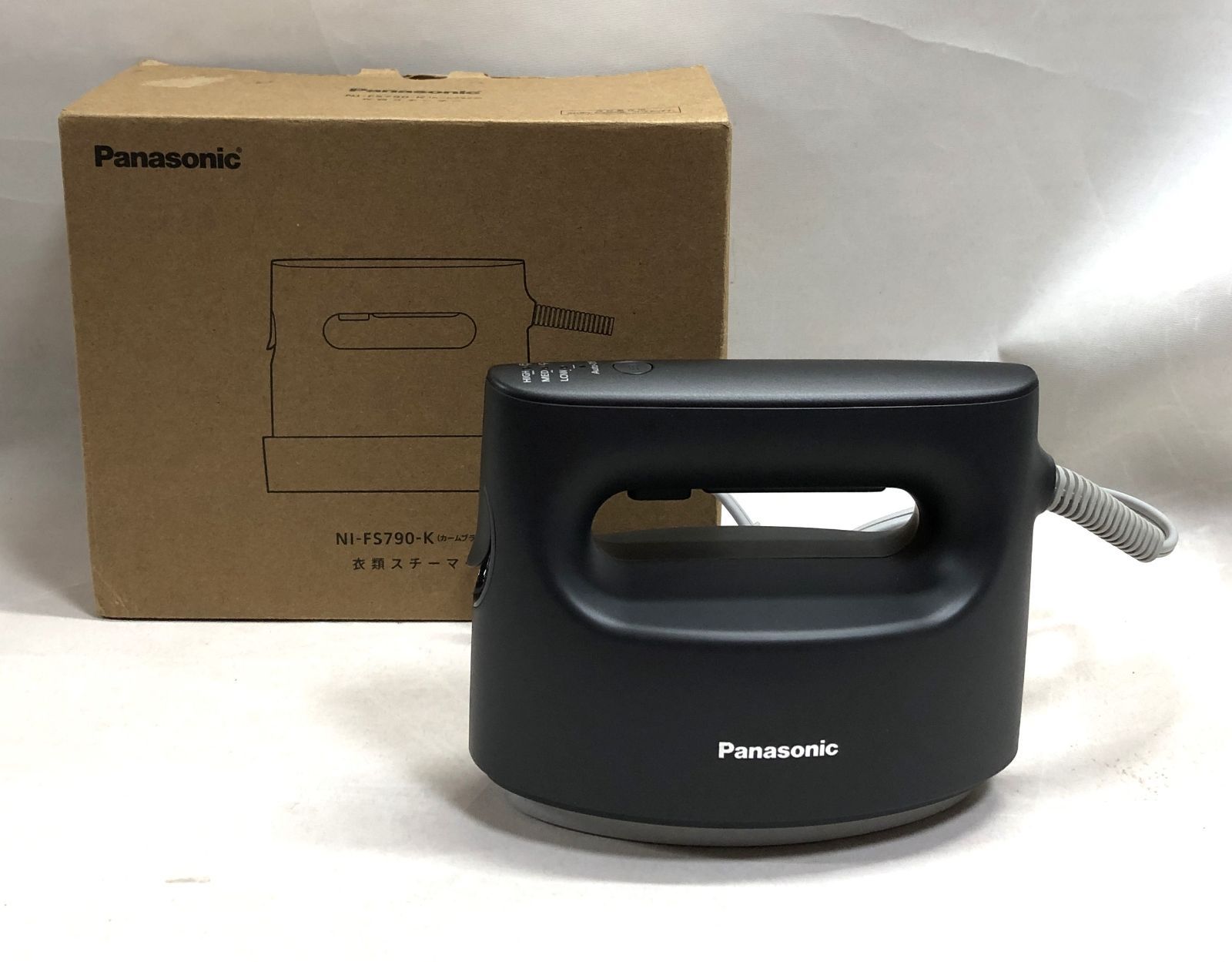 美品◇Panasonic　パナソニック　衣類スチーマー　NI-FS790-K　カームブラック